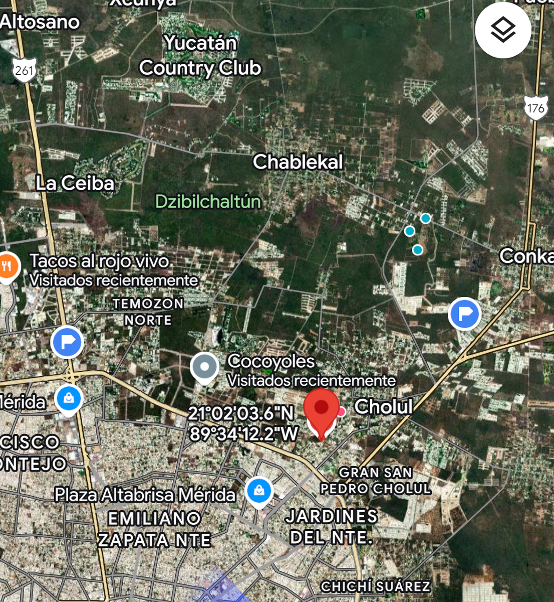 Venta de Terreno en las Margaritas, Cholul de 846 m2 — foto 1