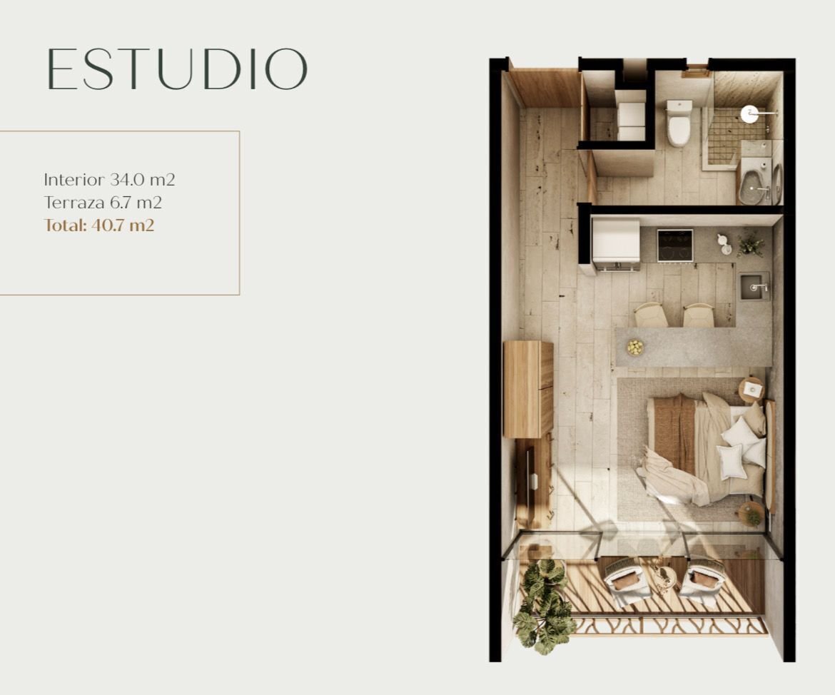 Departamento en Venta en Tulum "Waye" — foto 3