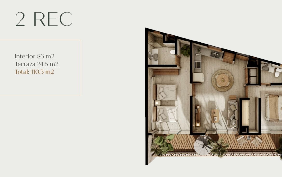 Departamento en Venta en Tulum "Waye" — foto 4